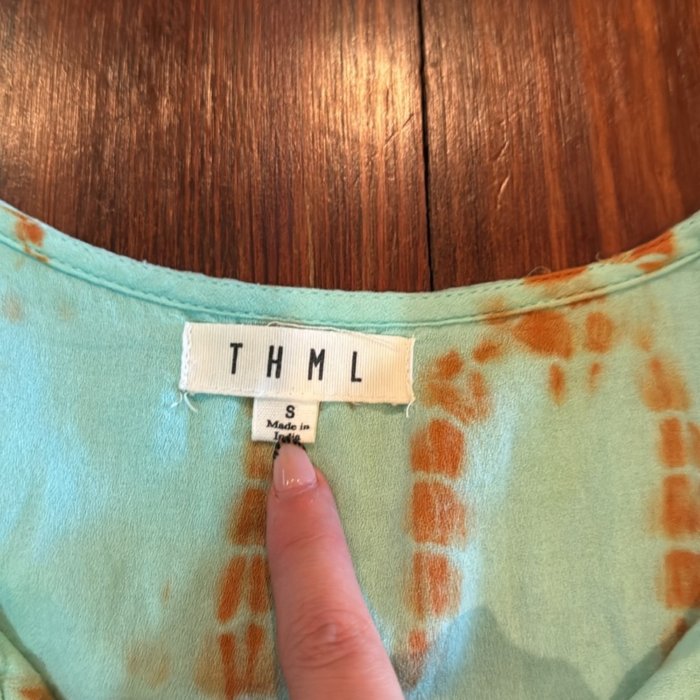 THML Tie-Dye Blouse with Tassels - Picture 2 of 3